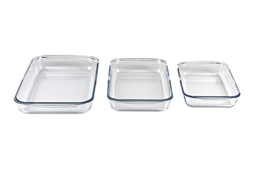 Cofan Set mit 3 rechteckigen Borosilikatbrunnen Modell Baritina I Fassungsvermögen: 1600 ml - 2200 ml - 3000 ml Cofan Set mit 3 rechteckigen Borosilikatbrunnen Modell Baritina I Fassungsvermögen: 1600 ml - 2200 ml - 3000 ml von Cofan