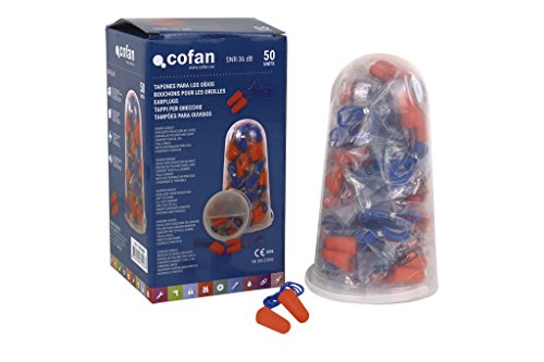 PACK 50 TAPONES P/OIDOS CON CUERDA PU SNR 36dB - Unid: 1 PACK 50 TAPONES P/OIDOS CON CUERDA PU SNR 36dB - Unid: 1 von Cofan