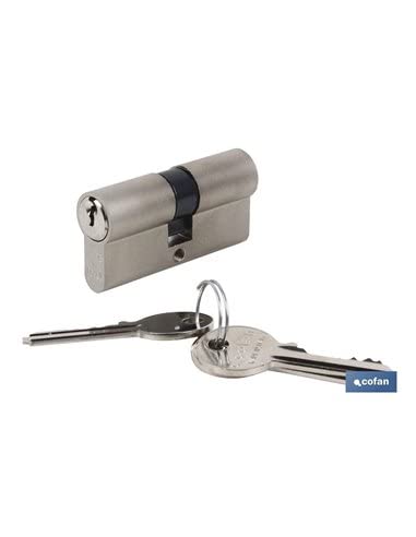 Zylinder 30/30 gleiche Schlüssel - Nickel matt (AAA) von Cofan