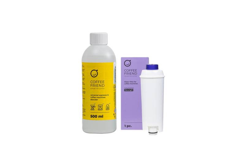 Coffee Friend Entkalker und Wasserfilter für DeLonghi Kaffeemaschinen Wartungskit Coffee Friend Entkalker und Wasserfilter für DeLonghi Kaffeemaschinen Wartungskit von Coffee Friend