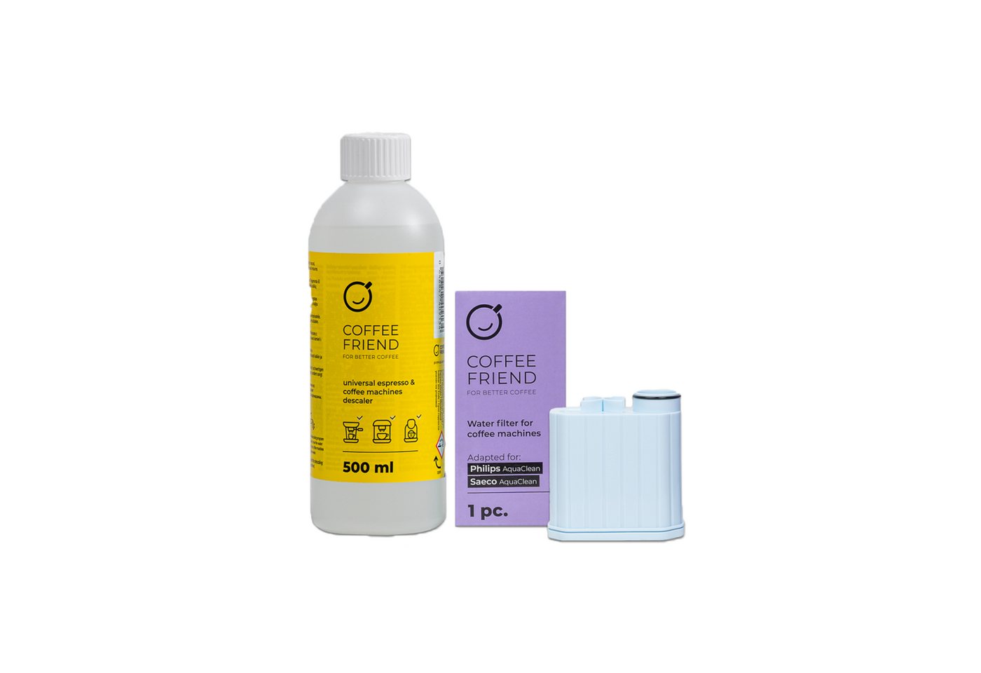 Coffee Friend Wartungskit für Philips / Saeco Kaffeemaschinen mit AquaClean System Wartungskit von Coffee Friend