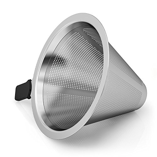 Coffee Gator feinmaschiger Edelstahl Kaffeefilter - für Coffee Gator 300/400ml Pour Over Kaffeebereiter - passend für die meisten Tee- und Kaffeetassen von Coffee Gator