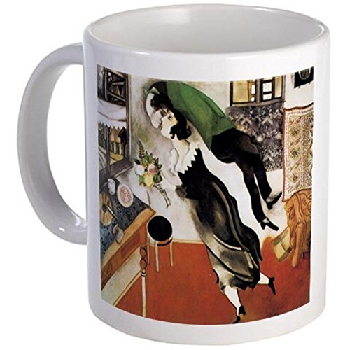 11 ounce Mug - Marc Chagall The Birthday Mug - S White by Coffee Mug von Coffee Mug