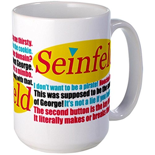 FUMELAISI Große Tasse mit Seinfeld-Zitaten, 32,9 cm, Standard, mehrfarbig, 32,9 cm von Coffee Mug