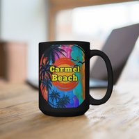 Carmel Beach Kaffeetasse, Einzigartige Souvenir, Memorabilia, Kostenloser Versand, Andenken, Memory von CoffeeCupsArt