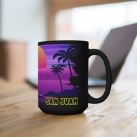 San Juan Kaffeetasse, Einzigartige Souvenir, Erinnerungsstücke, Kostenloser Versand, Andenken, Geschenk, Schönes Andenken von CoffeeCupsArt