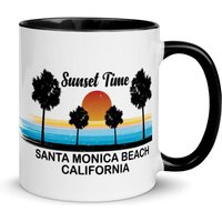 Santa Monica Beach Kaffeetasse, Einzigartige Souvenir, 6 Farben, Geschenke, Kostenloser Versand, Schönes Andenken von CoffeeCupsArt