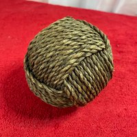 Vintage Jute Seil Kugel Dekor von CoffeeKaos