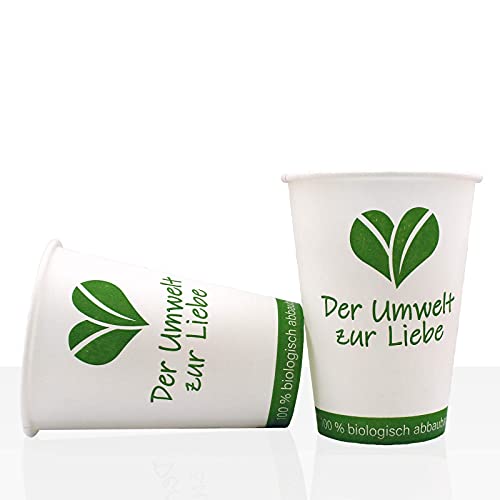 BIO Coffee to go Becher -der Umwelt zur Liebe- 180ml, 2000Stk, Pappbecher von Coffeefair
