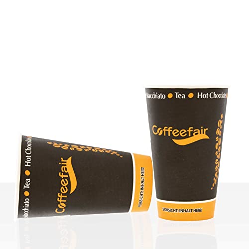 Coffeefair Coffee to go Becher Hartpapier 0,3l, 100Stk, Kaffeebecher von Coffeefair