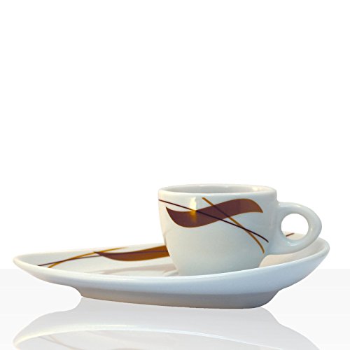 Coffeefair Kaffee-Geschirr - Espresso-Tasse Einzel-Set im edlen Design von Coffeefair