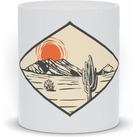 Diamant Wüstenszene Kaffeebecher | Wüstenlandschaft Tasse Mit Kakteen Western Themed Outdoor-Thema Becher von Coffeemugsandhats