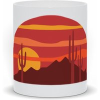Wüstenlandschaft Mit Kakteen Kaffeetasse | Tasse Mit Kaktus Western Motiv Wüsten Und von Coffeemugsandhats