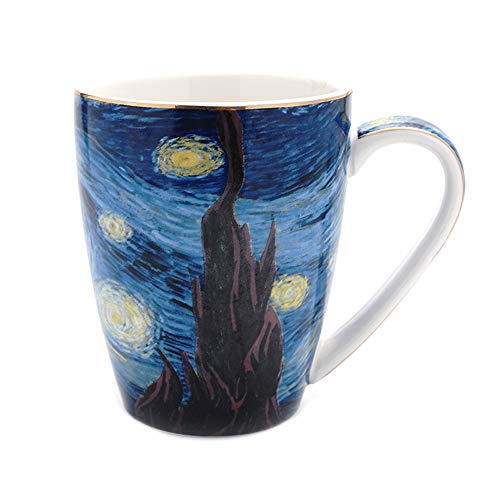 Coffeezone Vincent Van Gogh Art The Starry Night Porzellan-Kaffeetasse (Americano, 400 ml) von Coffeezone
