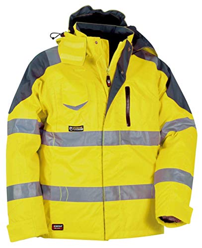 Cofra V017-0-00.Z52 Polsterjacke "Rescue", gelb/anthrazit, 52 von COFRA