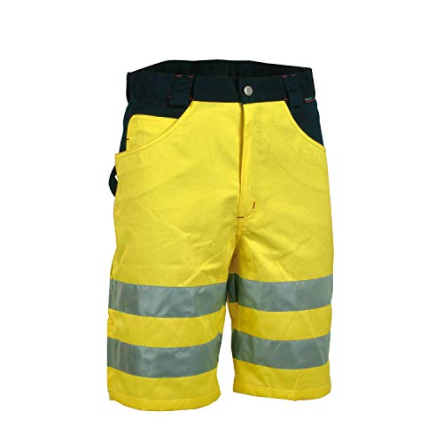 Cofra Warnschutz Shorts Visible V074 kurze Arbeitshose in Signalfarbe, Größe 46, marine/orange, 40-00V07401-46 von COFRA