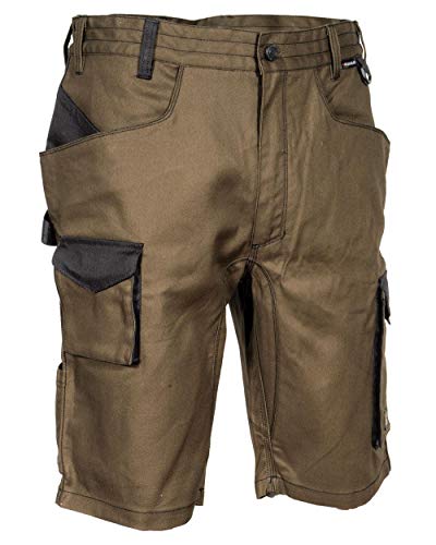 Cofra V563-0-03.Z48 LIEGI Shorts, 64% Baumwolle, 34% Polyester, 2% Elasthan, 250G Schlamm/Schwarz, Größe 48 von COFRA