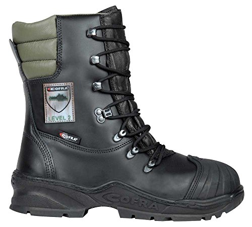Cofra 21501-000.W45 POWER A E P FO WRU HRO SRC Sicherheitsstiefel, Schwarz/Grün, Größe 45 von COFRA