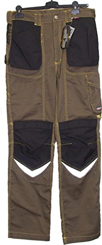 Cofra V064-0-03.Z48 Arbeitshose "Carpenter", schlamm grau / schwarz, Größe 48 von COFRA