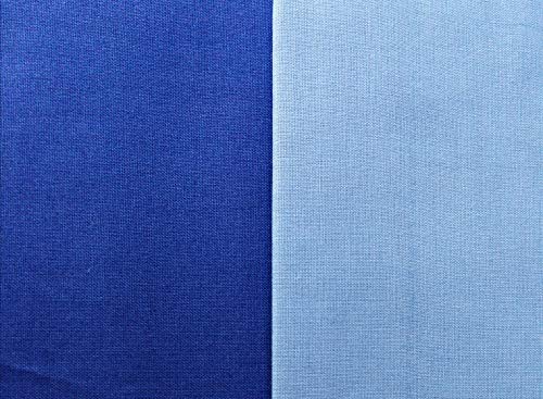 Cogal Designer Bettwäsche, Note, Uni/zweifarbig, 100% Baumwolle, Made in Italy (Classic Blue/Cashmere Blue, 155 x 200 cm) von Cogal