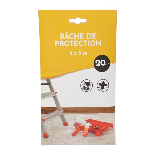 COGEX - Abdeckplane, Lackschutzplane - Maße: 4 x 5 m - 20 m² - zum Schutz von Böden und Möbeln vor Farbflecken - strapazierfähig - Rundumschutz & optimaler Schutz von Cogex