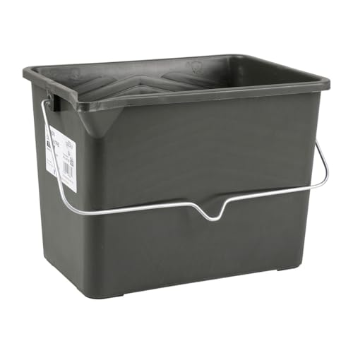 COGEX - Farbbehälter, Malerwagen, Farbeimer – Fassungsvermögen: 7 Liter – mit Ausgießer – Henkel aus Metall und Körper aus 100% recyceltem Kunststoff – rechteckige Form – Henkel für den Transport von Cogex