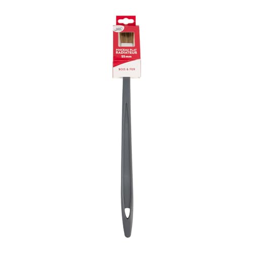 COGEX - Flachpinsel für Heizkörper, Flachpinsel, Flachpinsel, 25 mm – Breite: 25 mm – für Holz und Eisen – Griff aus 100% recyceltem Kunststoff – für schwer zugängliche Bereiche – Gute Griffigkeit von Cogex