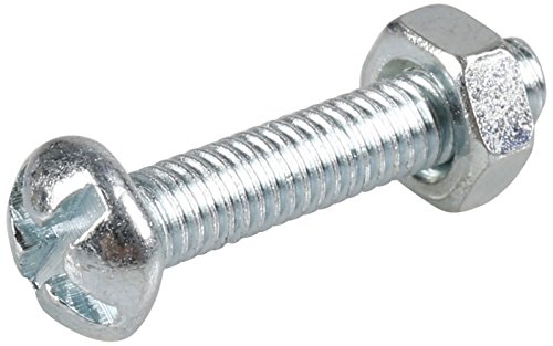 Cogex 85214 Bolzen mit Überwurfmutter, grau, 4 x 20 mm, 18-teiliges Set von Cogex