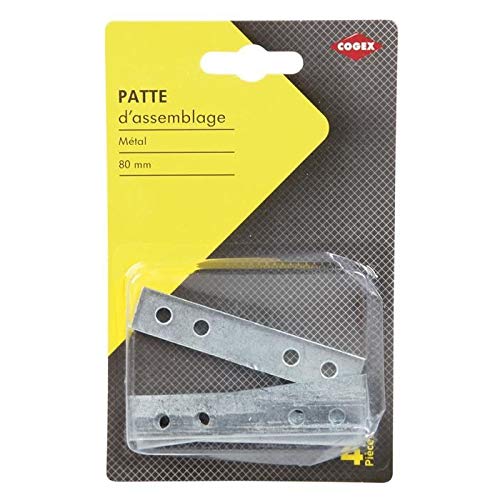 Cogex 85308 Pfote Baustoffkleber, grau, 80 mm, 4-teiliges Set von Cogex