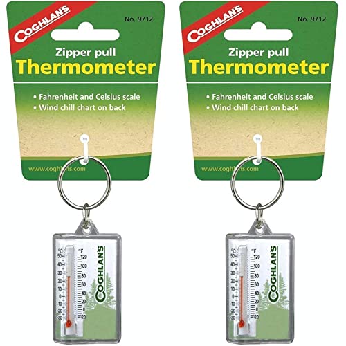 Coghlan's Zipper Pull Thermometer Fahrenheit & Celsius & Windchill Chart(2-Pack) von Coghlan