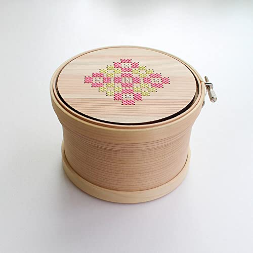 Cohana Magewappa Werkzeugkasten-Stickrahmen 12 cm gelb-pink - 1 STK von Cohana