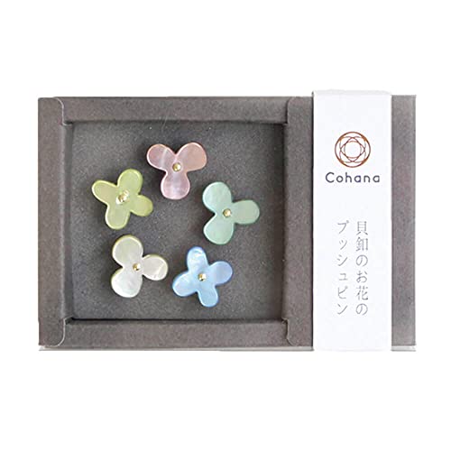 Cohana Blumen-Reißzwecken aus Austernschale - 1x5 Stück von Cohana