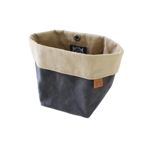 Cohana Accessoire-Tasche gewachstes Canvas 15,5x9cm grau - 1Stk von Cohana