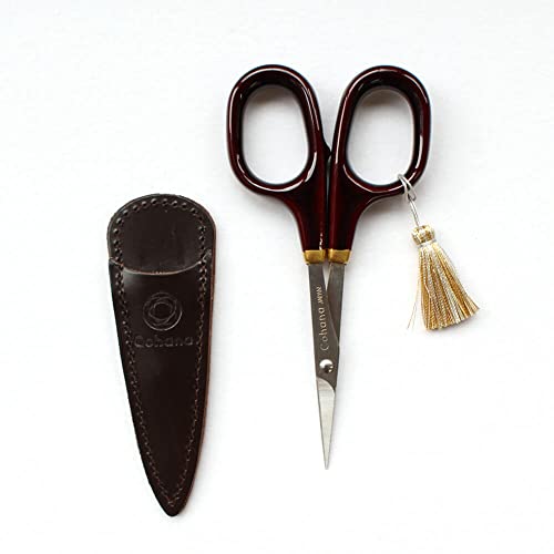 Cohana - Cohana Brown (10.5cm) Scissors with Gold Lacquer - 1 Piece von Cohana