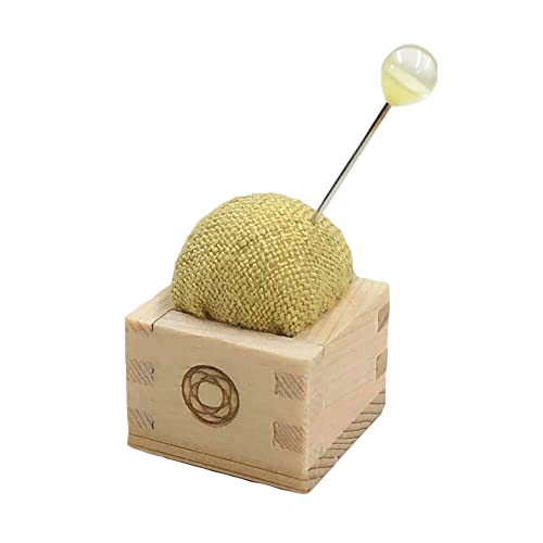 Cohana Masu mini pin cushion with pin yellow - 1pc Cohana Masu mini pin cushion with pin yellow - 1pc von Cohana