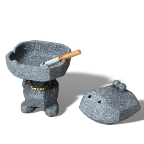 Aschenbecher für Draussen, Aschenbecher mit deckel, Windaschenbecher Lustig, Standaschenbecher Krokodil, Zigarrenaschenbecher Dekor, für zu Hause, Büro, Schreibtisch, Terrasse, Balkon im Freien Aschenbecher für Draussen, Aschenbecher mit deckel, Windaschenbecher Lustig, Standaschenbecher Krokodil, Zigarrenaschenbecher Dekor, für zu Hause, Büro, Schreibtisch, Terrasse, Balkon im Freien von Cohentbliss