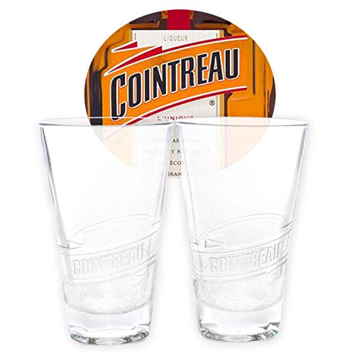 Cointreau Glas Gläser Likör Relief Design Longdrink Cocktail Gastro NEU 
