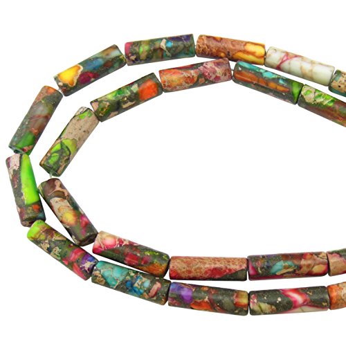 coiris 1 Strang 12 x 4 mm natur Zylinder Tube Form Stein Lose Perlen Imperial Jasper für Schmuckherstellung DIY Design 12MM ZS-1083 coiris 1 Strang 12 x 4 mm natur Zylinder Tube Form Stein Lose Perlen Imperial Jasper für Schmuckherstellung DIY Design 12MM ZS-1083 von Coiris