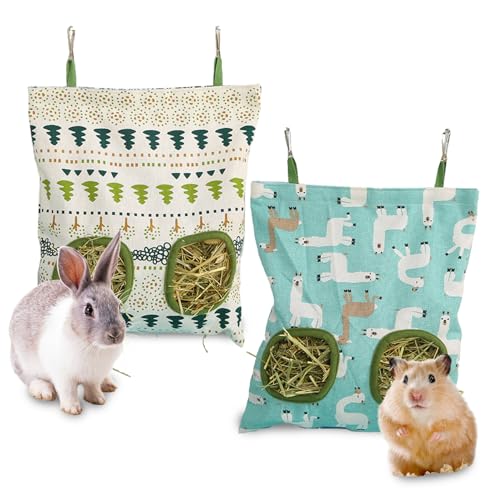 Cokoozoo Heu-Futterspender für Kaninchen, große Kapazität, Heu-Rack, hängende Heutasche für einfache Fütterung, Meerschweinchen-Zubehör, Heu-Futterspender für kleine Tiere wie Meerschweinchen Cokoozoo Heu-Futterspender für Kaninchen, große Kapazität, Heu-Rack, hängende Heutasche für einfache Fütterung, Meerschweinchen-Zubehör, Heu-Futterspender für kleine Tiere wie Meerschweinchen von Cokoozoo