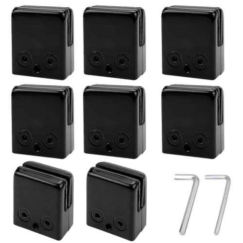 Cokritsm 8 Stück Glasklemme Schwarz 8-10 mm Glashalter Edelstahl Glashalter Glasklemmem Unterstützt Dickes Glas, Glashalterung Klemmhalter Glasklemmhalter mit 2er Sechskantschlüssel Cokritsm 8 Stück Glasklemme Schwarz 8-10 mm Glashalter Edelstahl Glashalter Glasklemmem Unterstützt Dickes Glas, Glashalterung Klemmhalter Glasklemmhalter mit 2er Sechskantschlüssel von Cokritsm