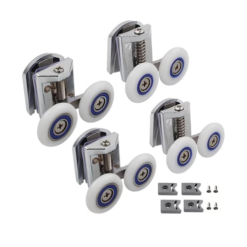 Cokritsm Duschkabinen Rollen 26mm Duschtür Rollen Ersatzrollen für Duschtüren, Rollen für Duschtüren Ersatzteile für Badezimme Gebogene Türen Glastüren 4-8mm Aluminium 4 Stück Cokritsm Duschkabinen Rollen 26mm Duschtür Rollen Ersatzrollen für Duschtüren, Rollen für Duschtüren Ersatzteile für Badezimme Gebogene Türen Glastüren 4-8mm Aluminium 4 Stück von Cokritsm