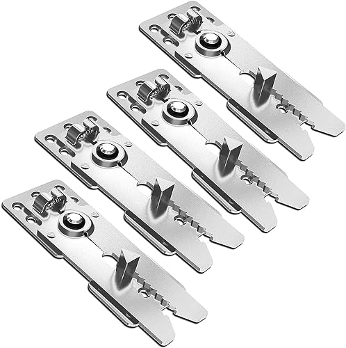 Cokritsm Sofa Verbinder 4 Stück Couch Verbinder Edelstahl Möbelverbinder Couch-Clips Möbelverbinder, Schnapp verbinder Befestigung für Sofa Möbel von Cokritsm