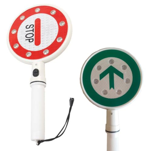Cokvbato 1PC Handheld-Stop-Schild, Batterie-Stromversorgung, Roadway Display Parking Flashing LED für Straßenbau, Verkehrskontrolle, Auto-Unfall-Szene, Schulen, Fabriken, Parkplatz Cokvbato 1PC Handheld-Stop-Schild, Batterie-Stromversorgung, Roadway Display Parking Flashing LED für Straßenbau, Verkehrskontrolle, Auto-Unfall-Szene, Schulen, Fabriken, Parkplatz von Cokvbato