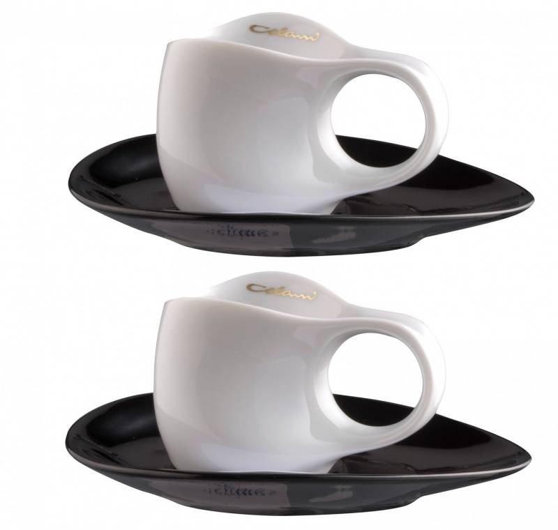 Colani Espressotasse 2er Set Colani Espressotasse mit Untertasse Weiß 0,04l, Porzellan, im Geschenkkarton, Porzellan, Colani Schriftzug Colani Espressotasse 2er Set Colani Espressotasse mit Untertasse Weiß 0,04l, Porzellan, im Geschenkkarton, Porzellan, Colani Schriftzug von Colani
