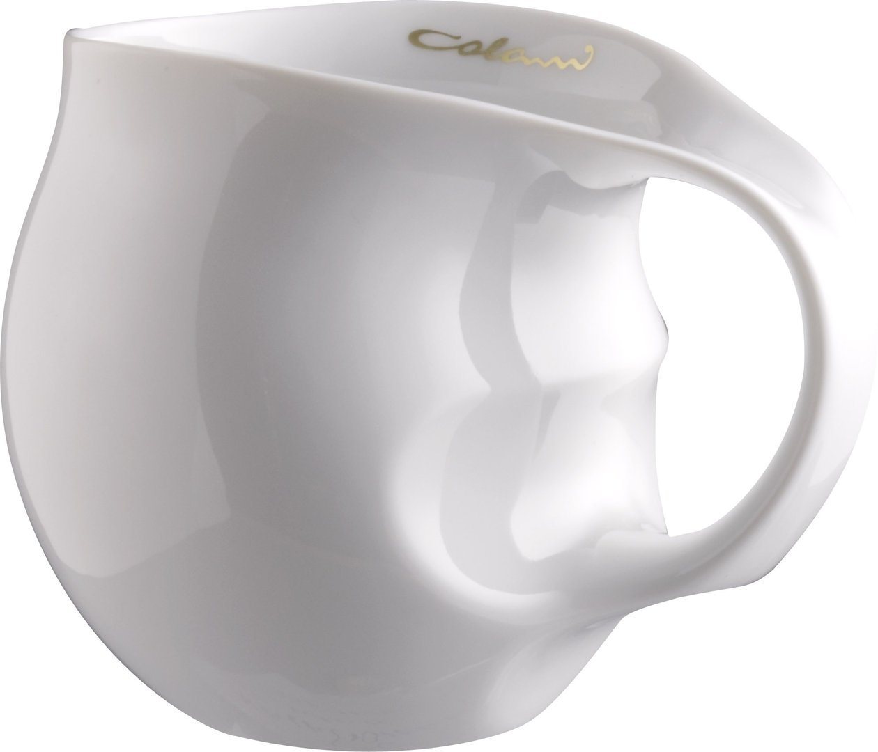 Colani Tasse Tasse Becher Kaffeetasse Weiß 260ml, Porzellan, Colani Schriftzug, im Geschenkkarton von Colani