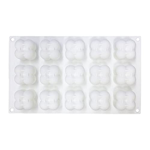 15 in 1 Silikagel Kerzen Mini Bubble Kugelformkerzen Schokoladenhandwerk Wachsgips Fondant Formkerzen Dekor von Colcolo