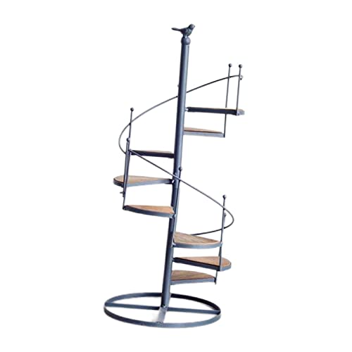 8 Layer Spiral Plant Stand Iron Plant Display Stand Planter Organizer Shelf Flower Pot Holder for Balcony Room Indoor e Outdoor von Colcolo