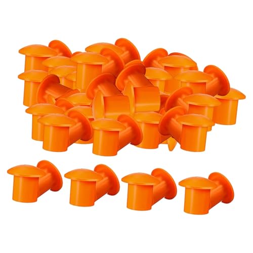 Colcolo 100x Bewehrungsschutzkappen, Leuchtend Orange, Schutz für Den BAU von Colcolo