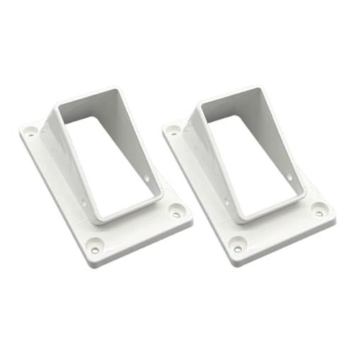Colcolo 2" x 3 1/2" PVC-Treppengeländer-Halterungssatz, abgewinkelter Anschluss, leicht zu installierende Ersatzteile, Mehrzweck-Zubehör, 2 StÜck Colcolo 2" x 3 1/2" PVC-Treppengeländer-Halterungssatz, abgewinkelter Anschluss, leicht zu installierende Ersatzteile, Mehrzweck-Zubehör, 2 StÜck von Colcolo