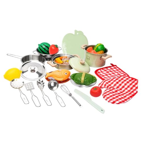 Colcolo 25 Teiliges Mini Küchenzubehör Set, Realistisches Kochgeschirr Modell von Colcolo